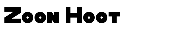 Zoon Hoot font preview